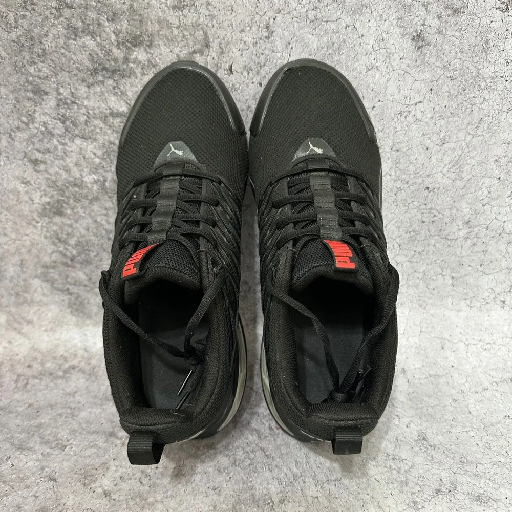 Puma Voltaic Evo Men Size 10 Black Running Shoes 379601-01 10CELL Athletic